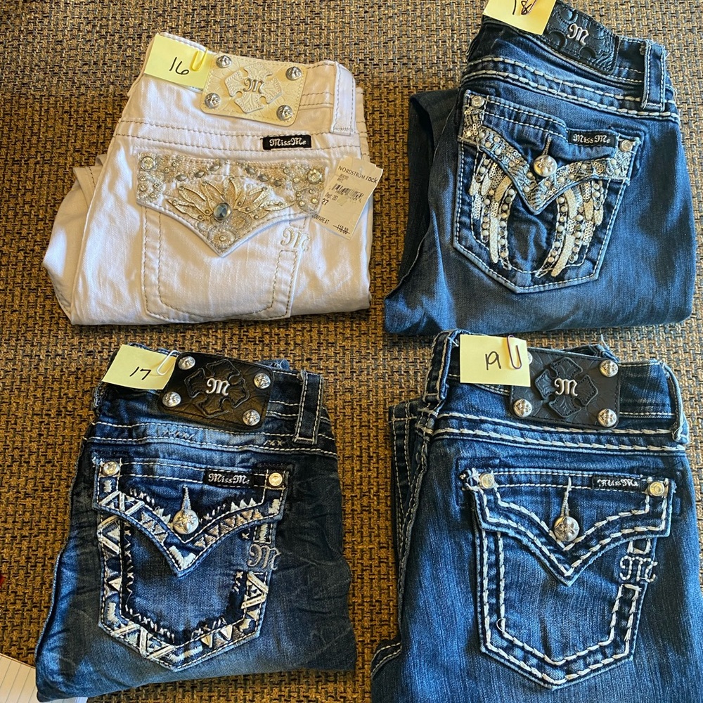 MISS ME JEANS AND CAPRIs. NWT/ VERY GUC. BUY 2 G 1 FREE!Buy 2 SETS + / FREE SHIP